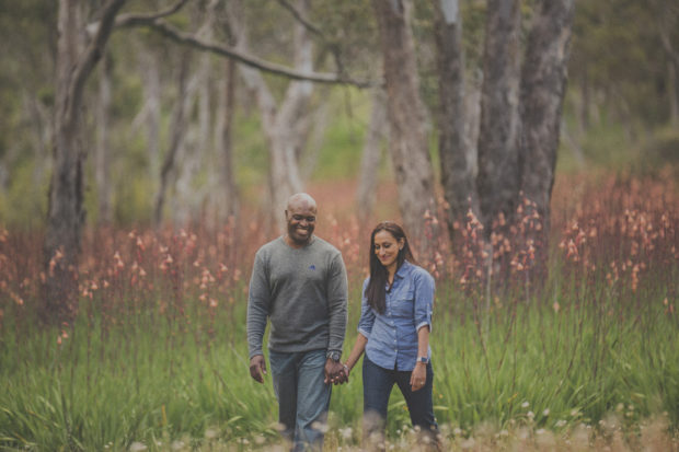 Pre-wedding photographs of a lovely couple in the Swan Valley